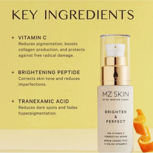MZ Skin Brighten and Protect Vitamin C Serum Corrective Anti Aging Dark Spots - Picture 6 of 8
